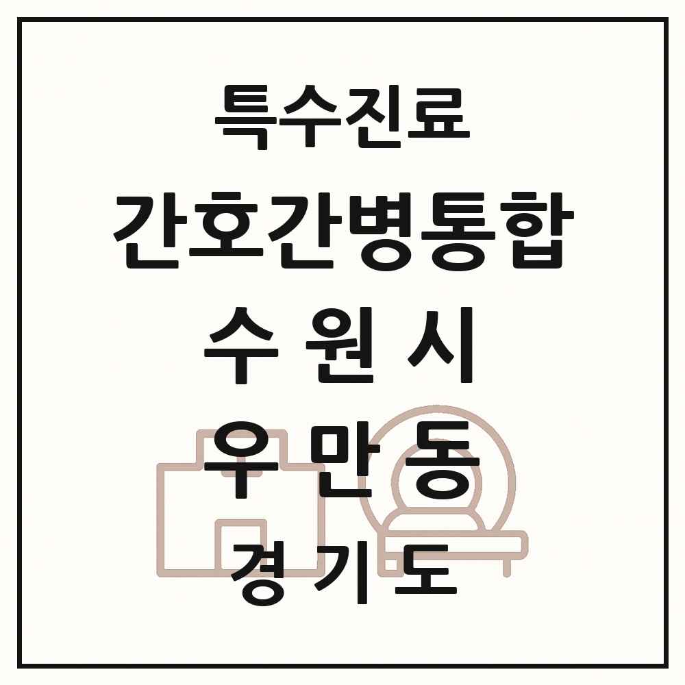 2025 경기도 수원시 우만동 간호간병통합서비스 제공기관 의원·병원 목록 1곳