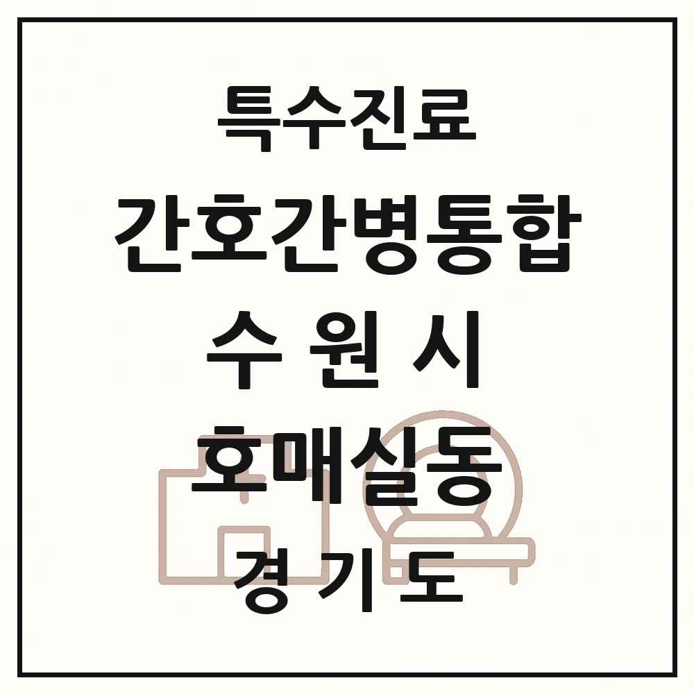 2025 경기도 수원시 호매실동 간호간병통합서비스 제공기관 의원·병원 목록 2곳