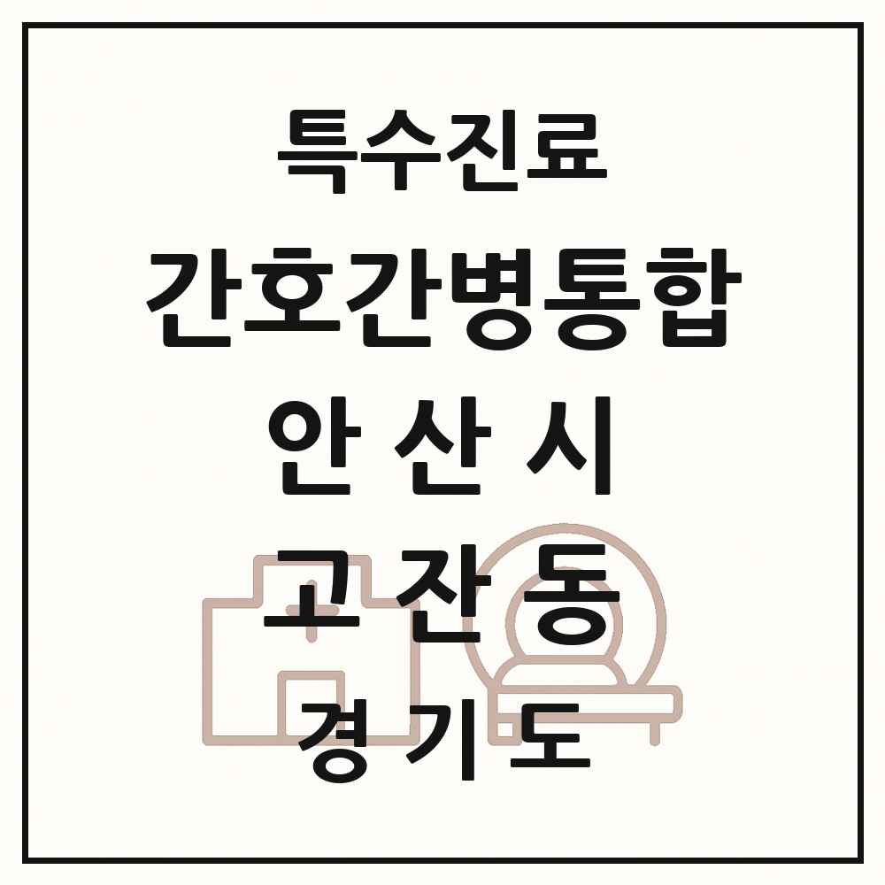 2025 경기도 안산시 고잔동 간호간병통합서비스 제공기관 의원·병원 목록 6곳