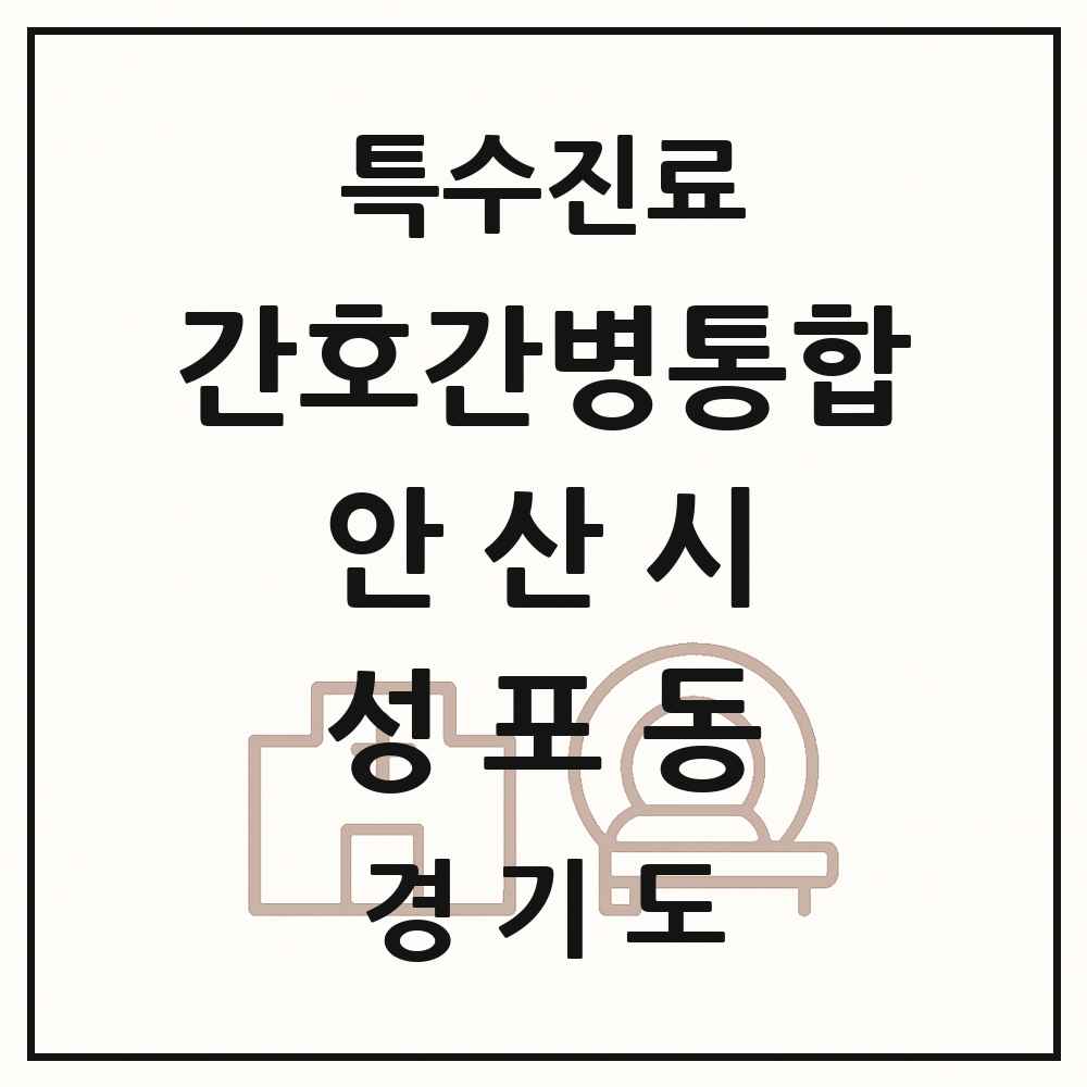 2025 경기도 안산시 성포동 간호간병통합서비스 제공기관 의원·병원 목록 1곳