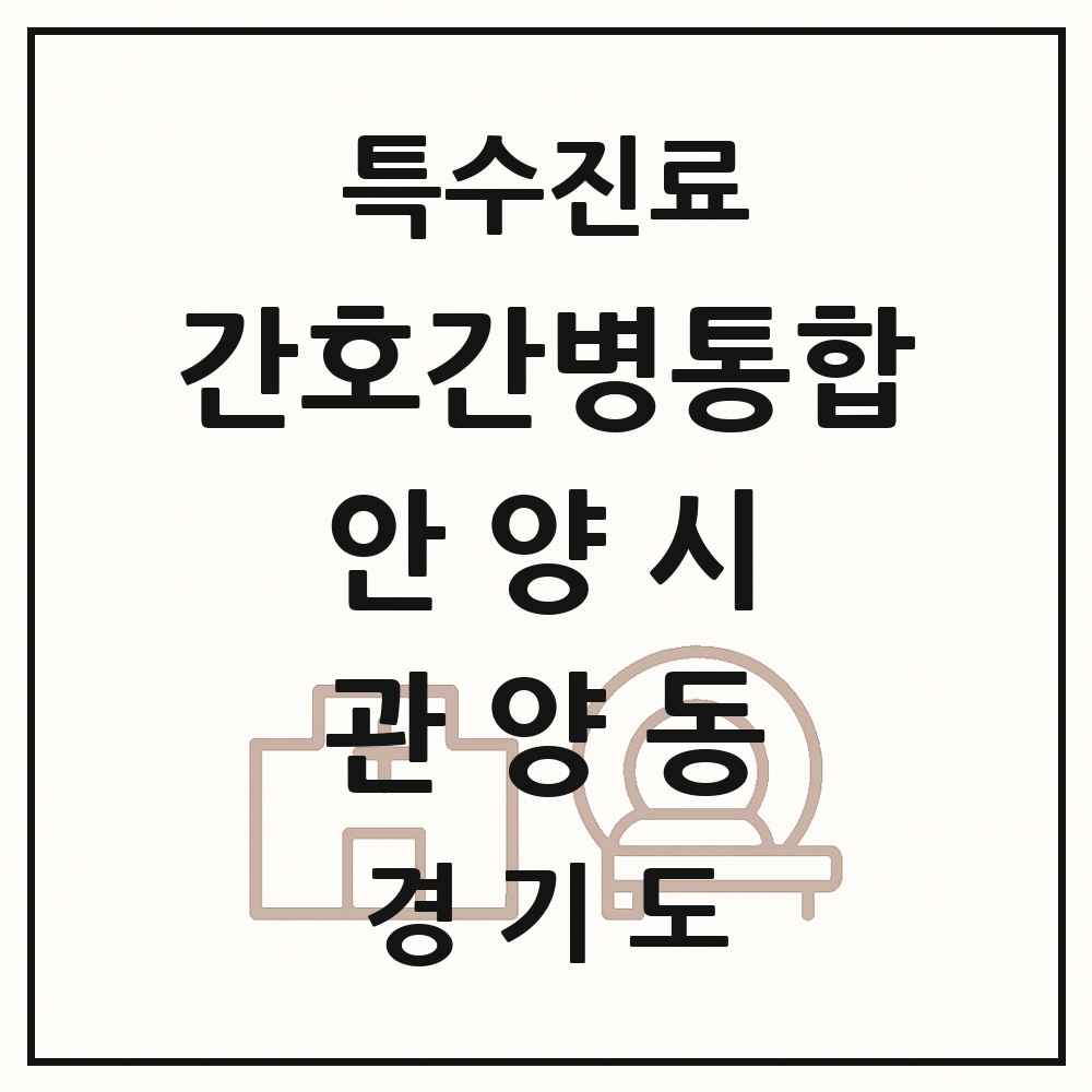 2025 경기도 안양시 관양동 간호간병통합서비스 제공기관 의원·병원 목록 3곳