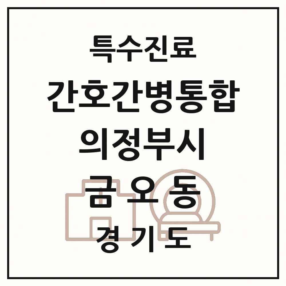 2025 경기도 의정부시 금오동 간호간병통합서비스 제공기관 의원·병원 목록 3곳