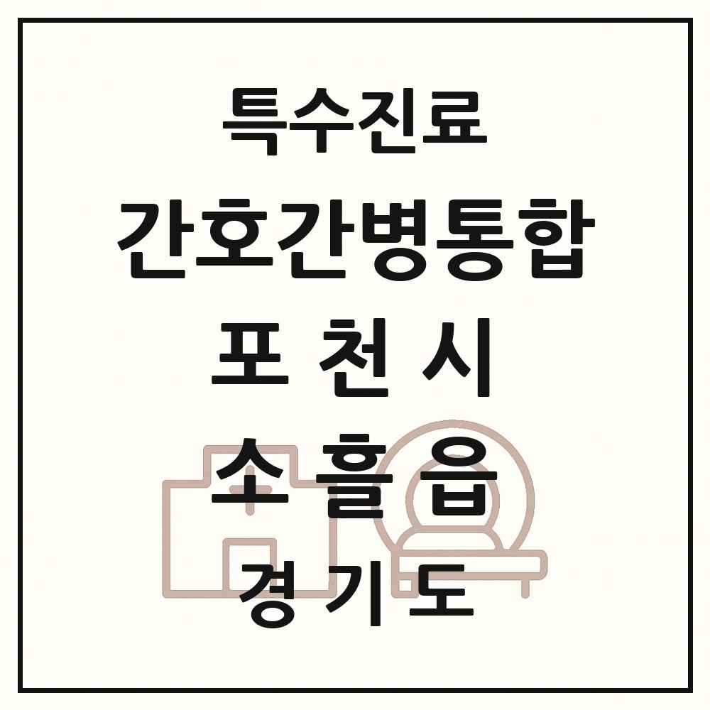 2025 경기도 포천시 소흘읍 간호간병통합서비스 제공기관 의원·병원 목록 1곳