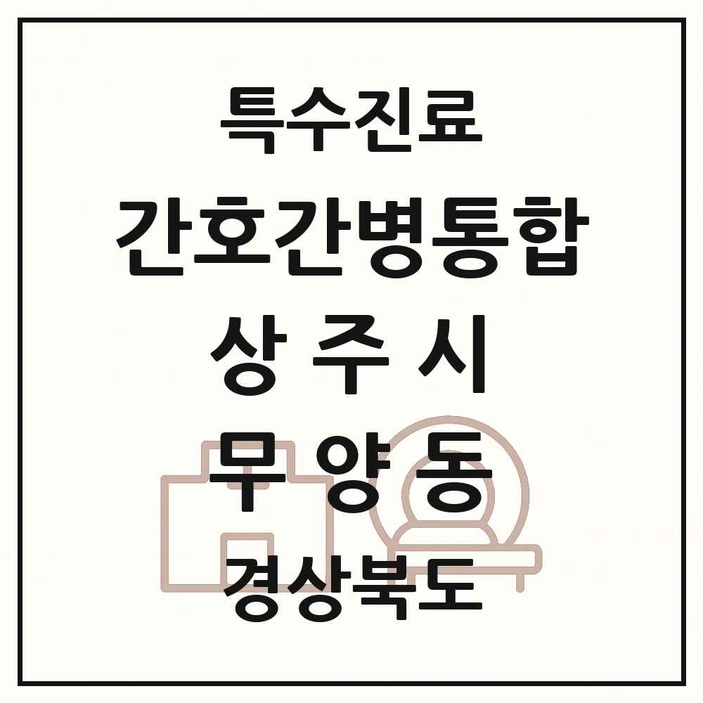 2025 경상북도 상주시 무양동 간호간병통합서비스 제공기관 의원·병원 목록 1곳