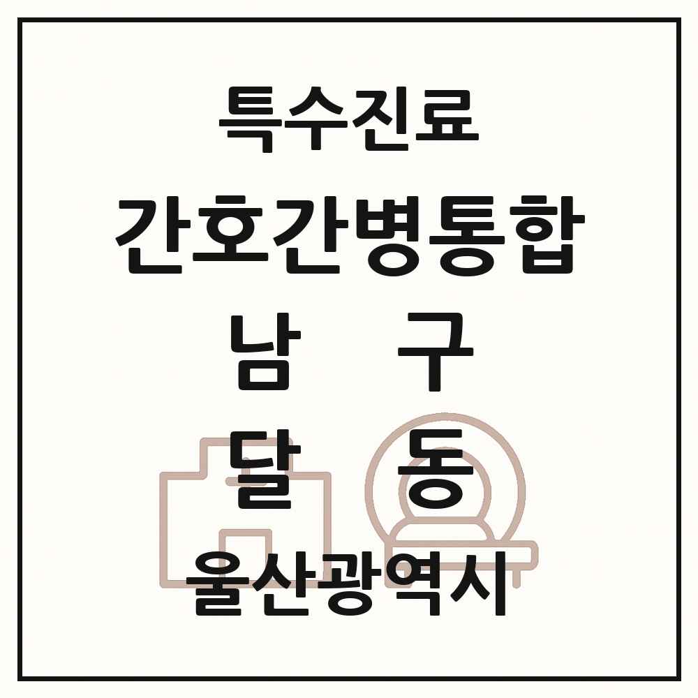 2025 울산광역시 남구 달동 간호간병통합서비스 제공기관 의원·병원 목록 2곳