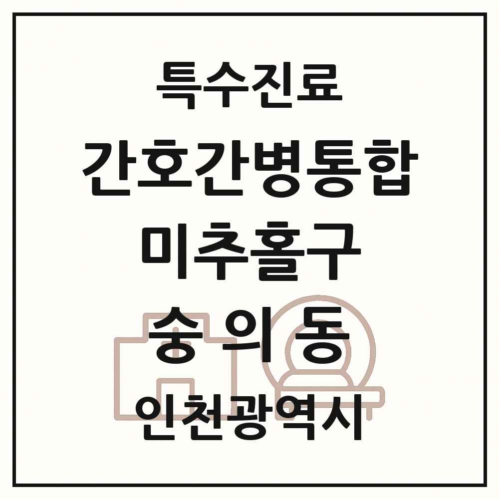 2025 인천광역시 미추홀구 숭의동 간호간병통합서비스 제공기관 의원·병원 목록 1곳