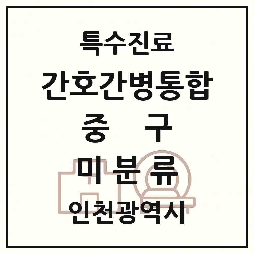 2025 인천광역시 중구 미분류 간호간병통합서비스 제공기관 의원·병원 목록 1곳