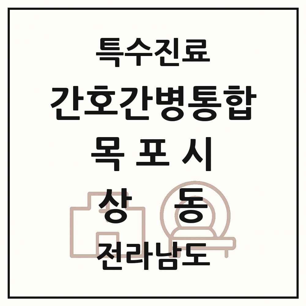 2025 전라남도 목포시 상동 간호간병통합서비스 제공기관 의원·병원 목록 2곳