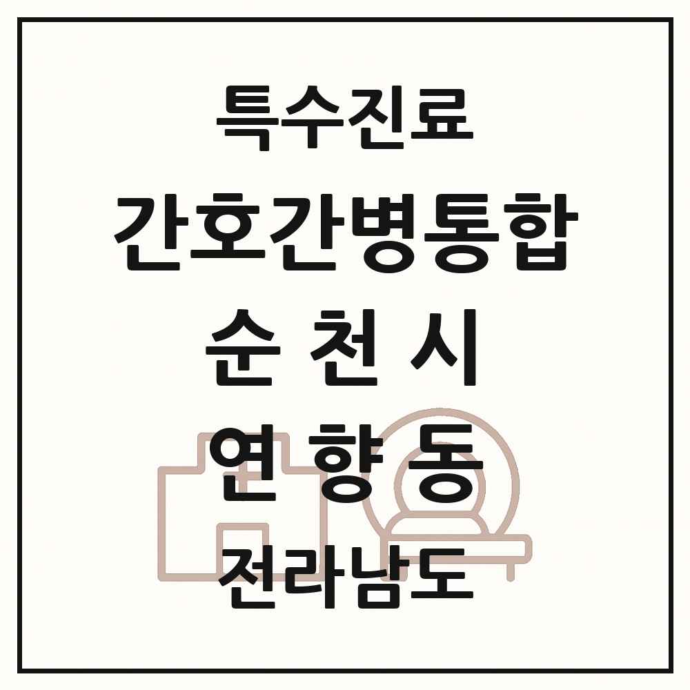 2025 전라남도 순천시 연향동 간호간병통합서비스 제공기관 의원·병원 목록 2곳