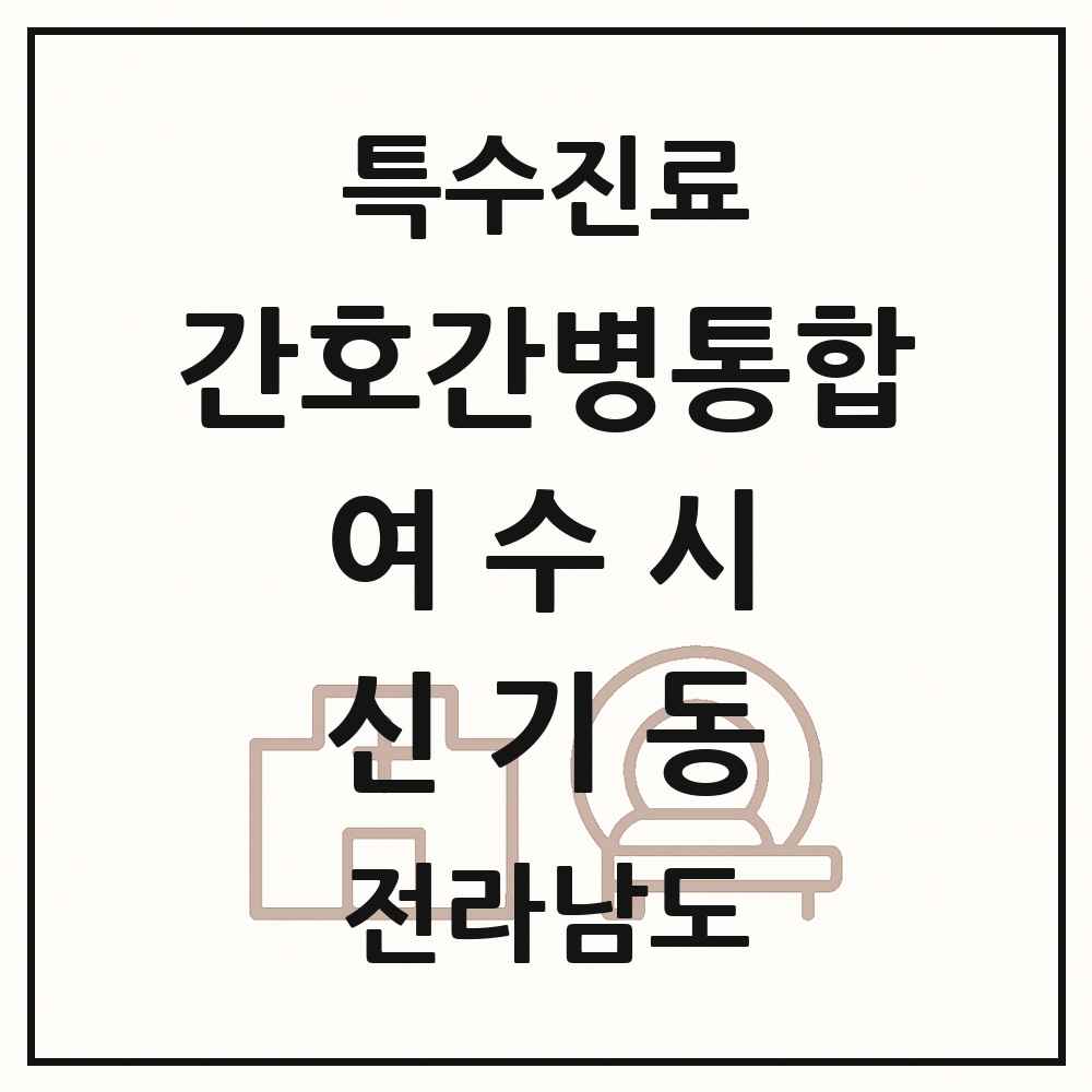 2025 전라남도 여수시 신기동 간호간병통합서비스 제공기관 의원·병원 목록 1곳