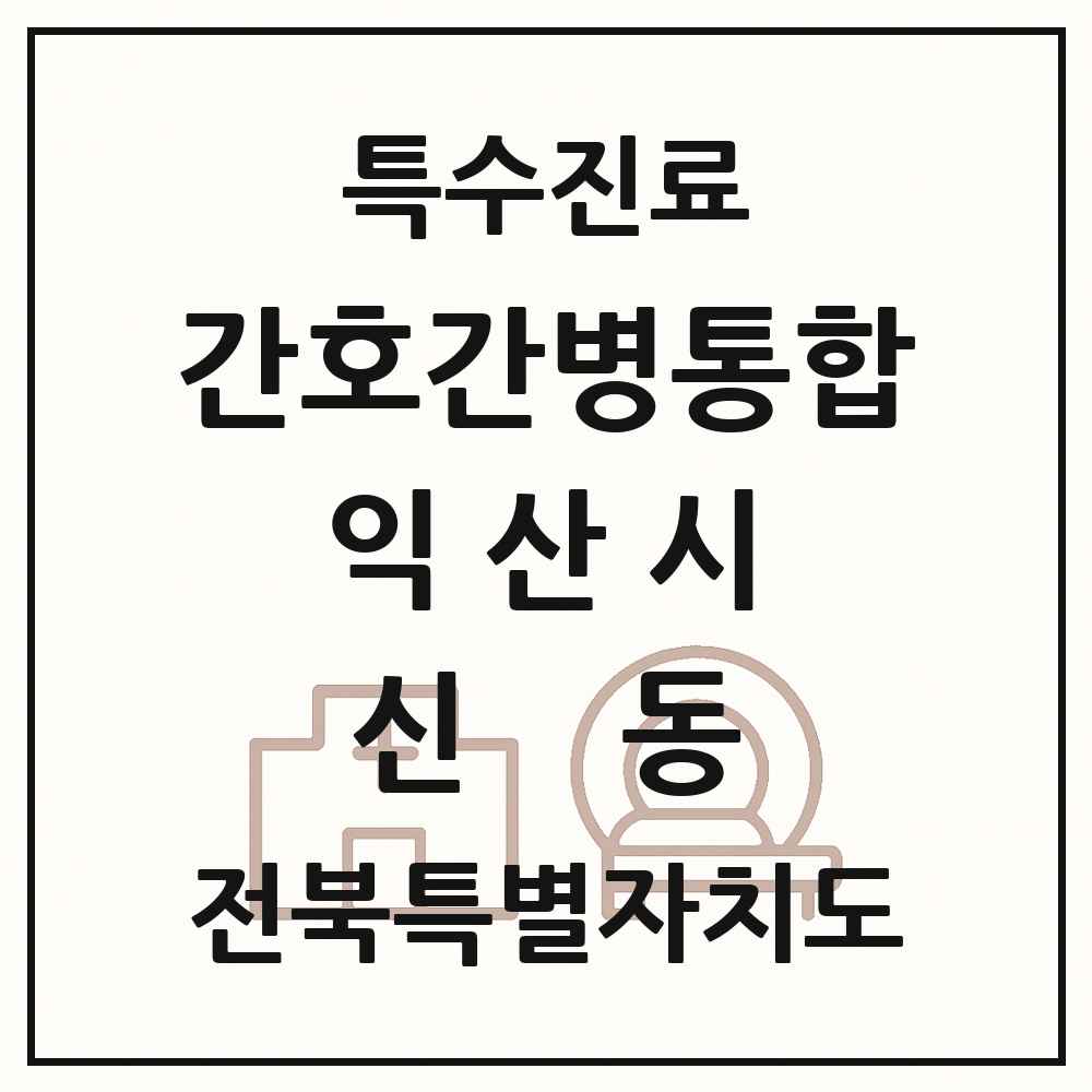 2025 전북특별자치도 익산시 신동 간호간병통합서비스 제공기관 의원·병원 목록 2곳