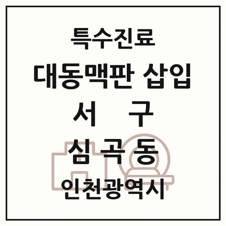 2026 인천광역시 서구 심곡동 경피적 대동맥판삽입 TAVI 실시기관 의원·병원 목록 1곳
