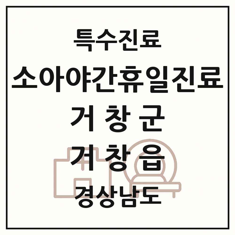 2025 경상남도 거창군 거창읍 소아 야간 휴일 진료기관 의원·병원 목록 2곳