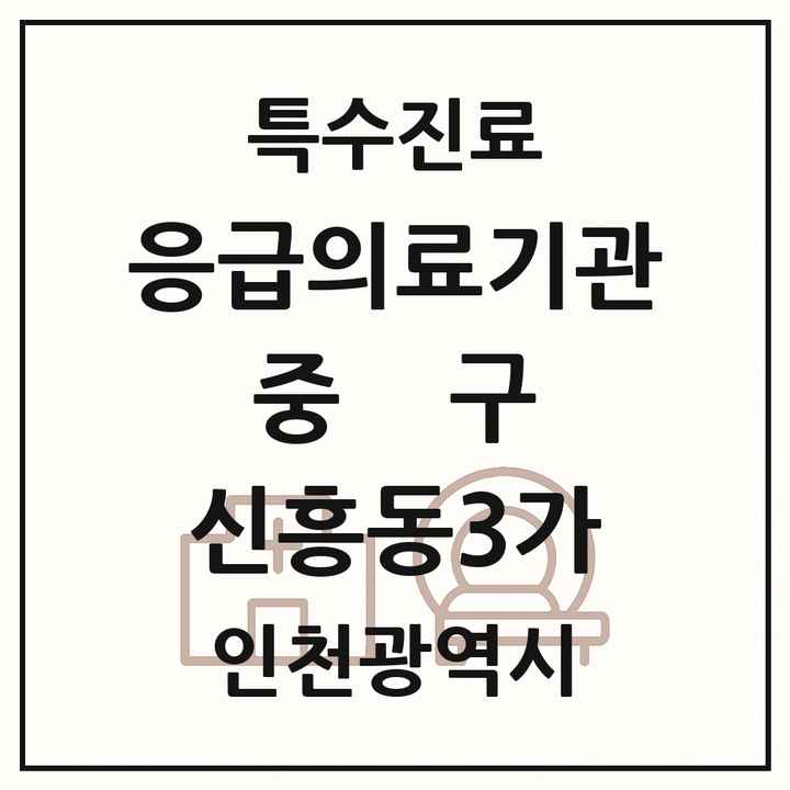 2026 인천광역시 중구 신흥동3가 응급의료기관 의원·병원 목록 1곳