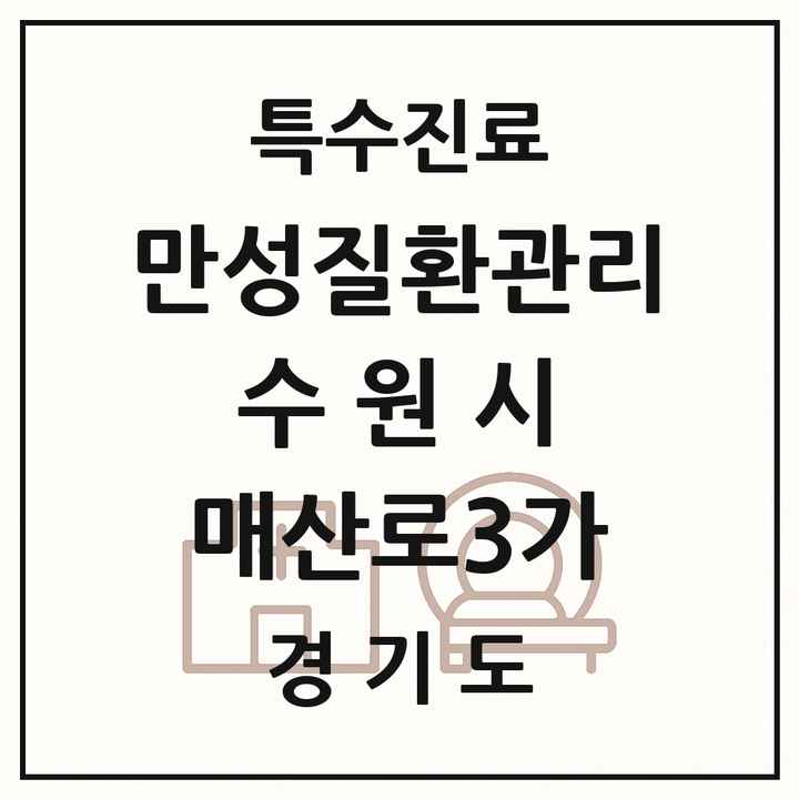 2026 경기도 수원시 매산로3가 일차의료 만성질환관리 실시기관 의원·병원 목록 1곳