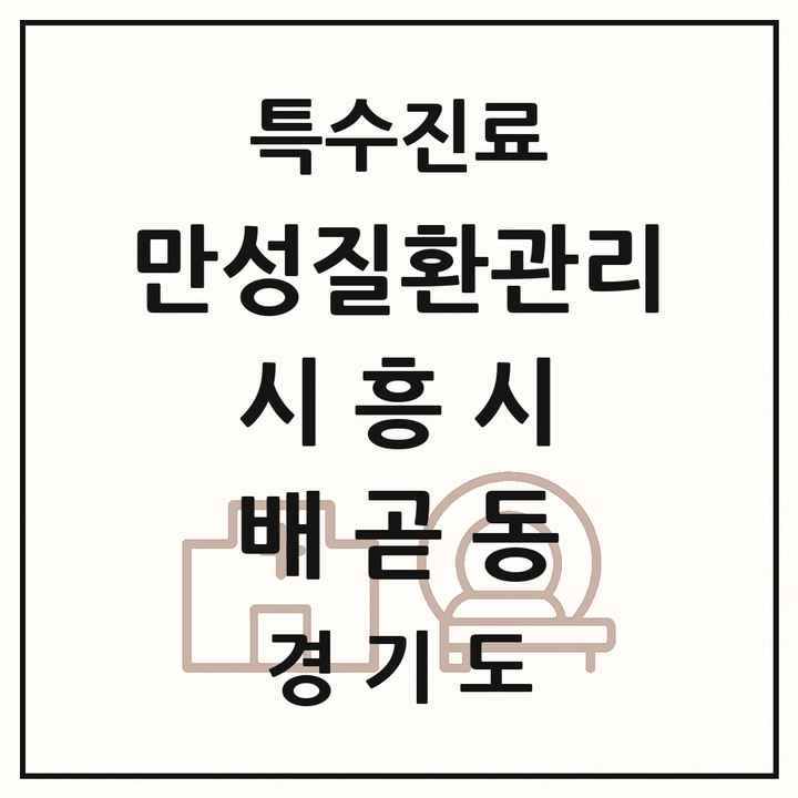 2026 경기도 시흥시 배곧동 일차의료 만성질환관리 실시기관 의원·병원 목록 1곳