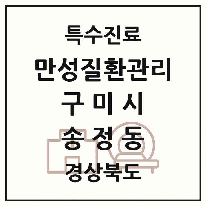 2026 경상북도 구미시 송정동 일차의료 만성질환관리 실시기관 의원·병원 목록 1곳