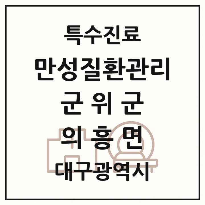 2026 대구광역시 군위군 의흥면 일차의료 만성질환관리 실시기관 의원·병원 목록 1곳