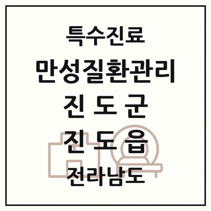 2026 전라남도 진도군 진도읍 일차의료 만성질환관리 실시기관 의원·병원 목록 1곳