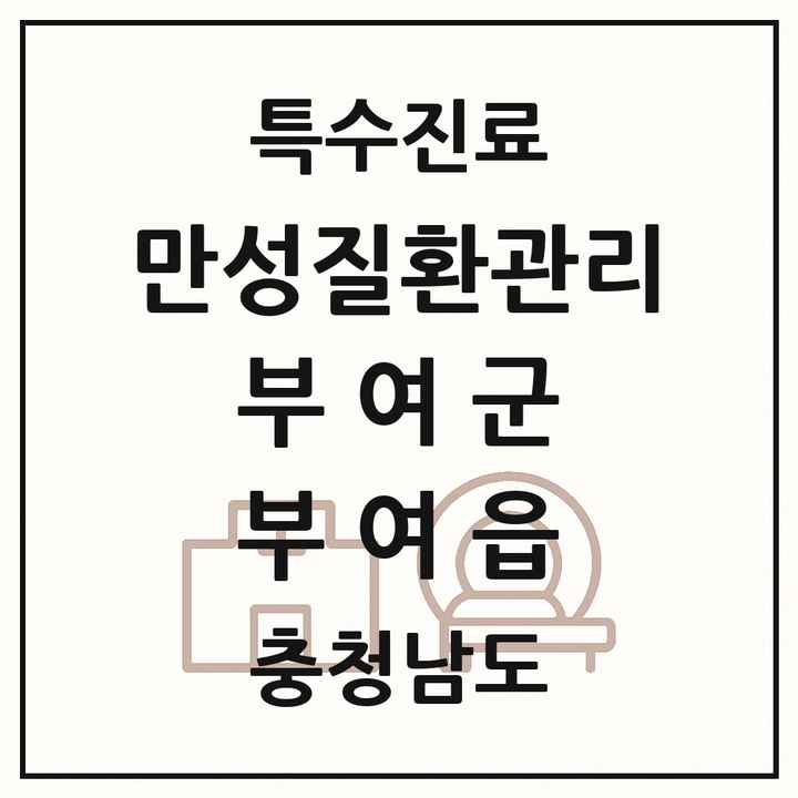 2026 충청남도 부여군 부여읍 일차의료 만성질환관리 실시기관 의원·병원 목록 1곳