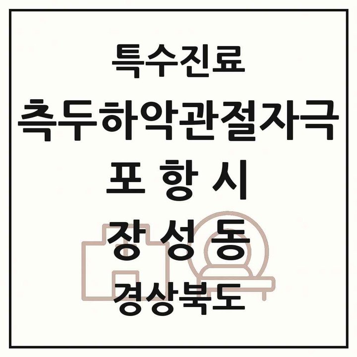 2026 경상북도 포항시 장성동 측두하악 관절자극요법 실시기관 의원·병원 목록 2곳
