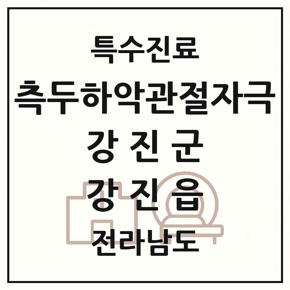 2025 전라남도 강진군 강진읍 측두하악 관절자극요법 실시기관 의원·병원 목록 1곳