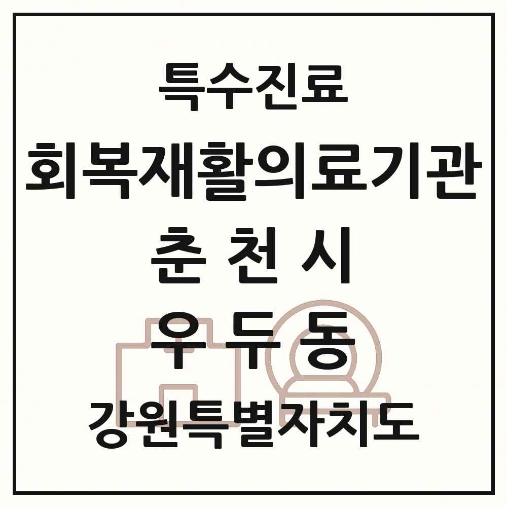 2025 강원특별자치도 춘천시 우두동 회복기 재활의료기관 의원·병원 목록 1곳
