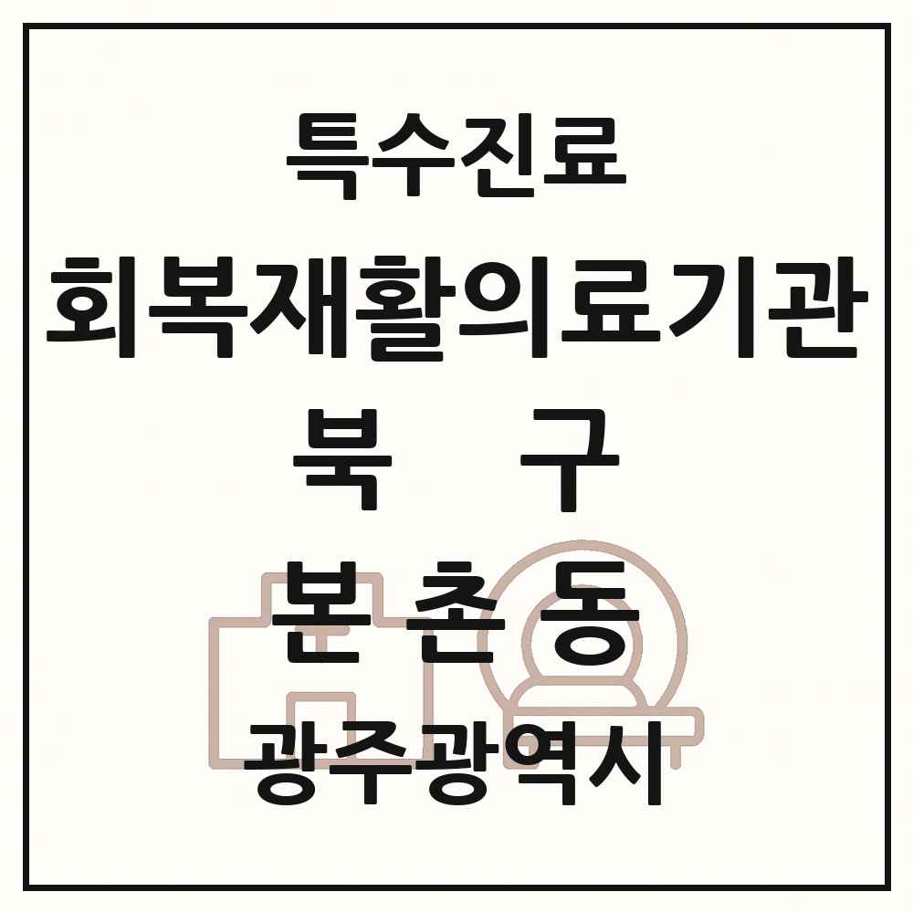 2025 광주광역시 북구 본촌동 회복기 재활의료기관 의원·병원 목록 1곳