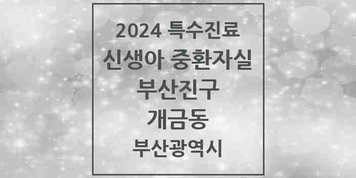 2024 개금동 신생아 중환자실 의원·병원 모음 1곳 | 부산광역시 부산진구 추천 리스트 | 특수진료