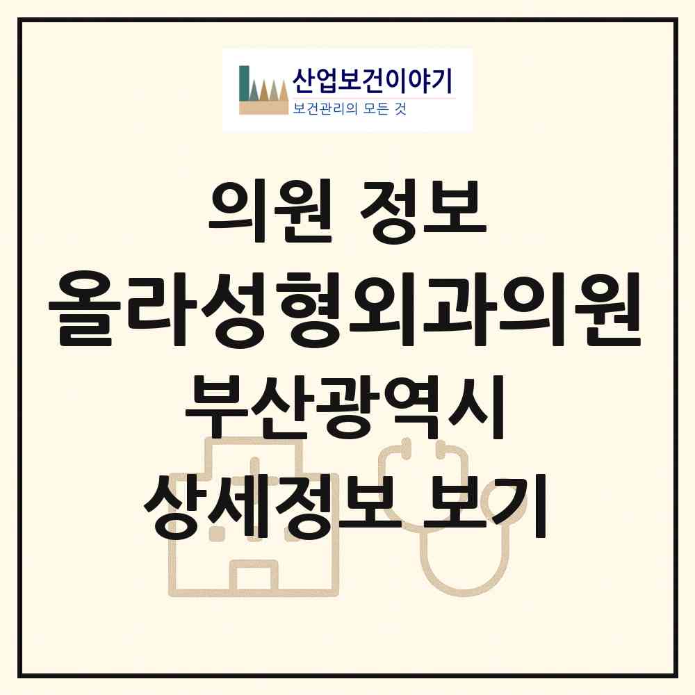 2026 올라성형외과의원 (부산 부산진구 부전2동)|의원|요양기관 정보