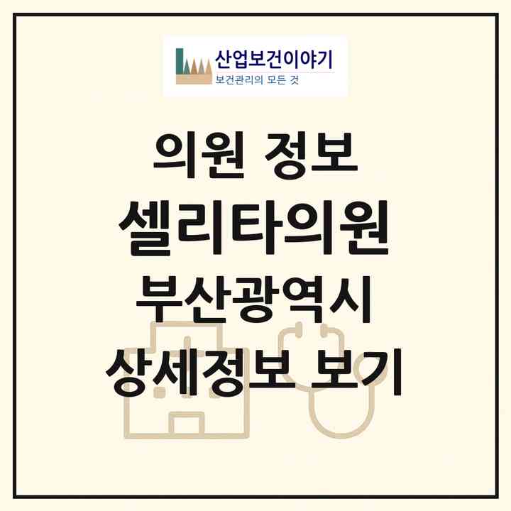 2026 셀리타의원 (부산 부산진구 부전1동)|의원|요양기관 정보