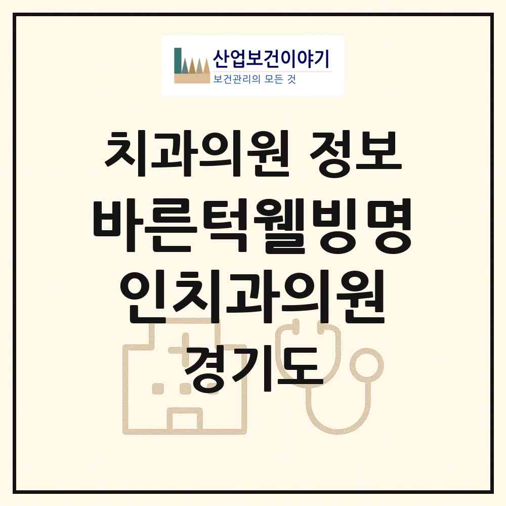 2026 바른턱웰빙명인치과의원 (안양시 인덕원동)|치과의원|요양기관 정보