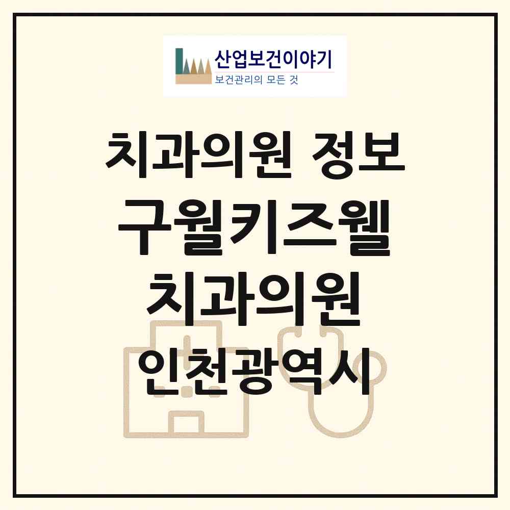 2026 구월키즈웰치과의원 (인천 남동구 구월3동)|치과의원|요양기관 정보