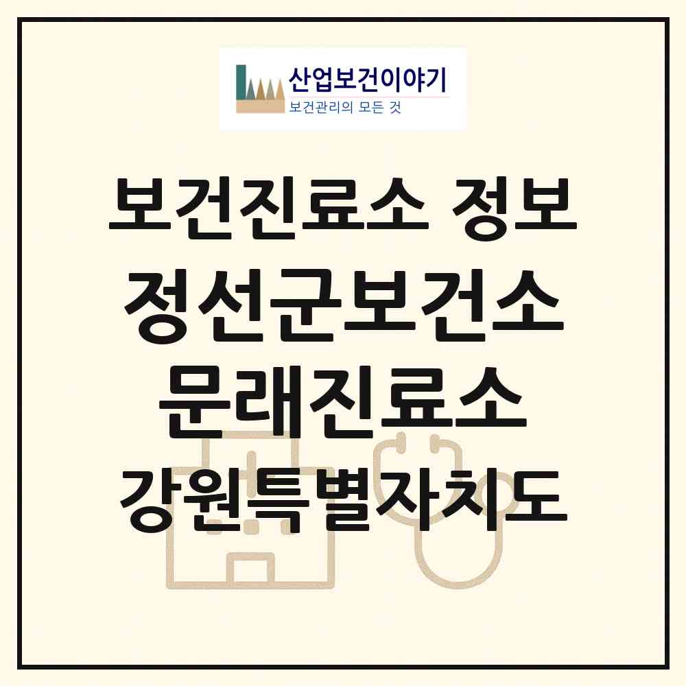 2026 정선군보건소문래진료소 (정선군 임계면)|보건진료소|요양기관 정보