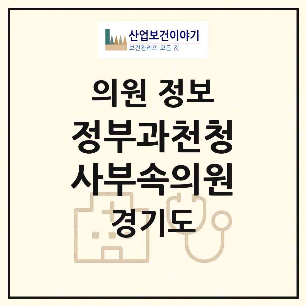 2026 정부과천청사부속의원 (과천시 중앙동)|의원|요양기관 정보