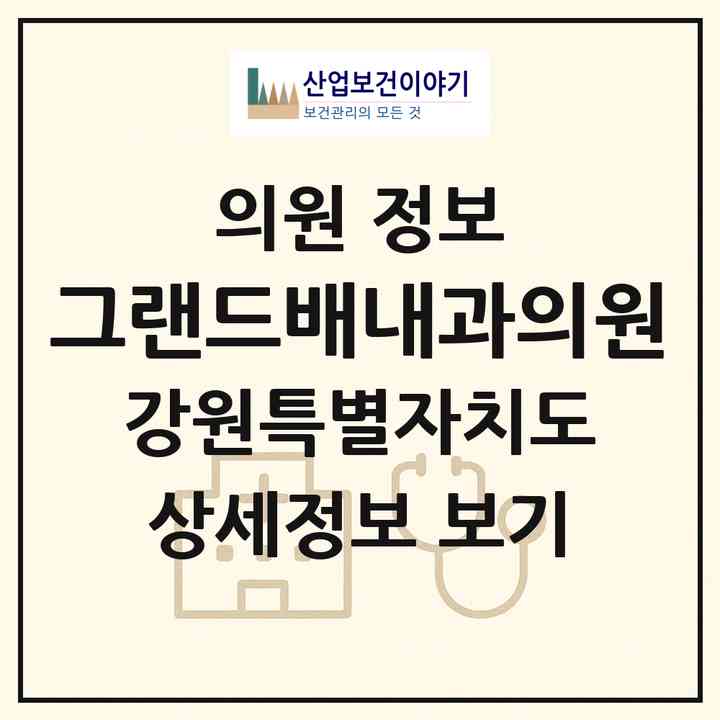 2026 그랜드배내과의원 (춘천시 약사명동)|의원|요양기관 정보