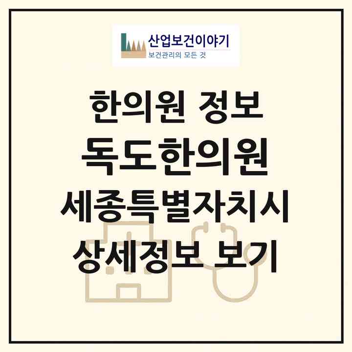 2026 독도한의원 (세종 세종시 조치원읍)|한의원|요양기관 정보