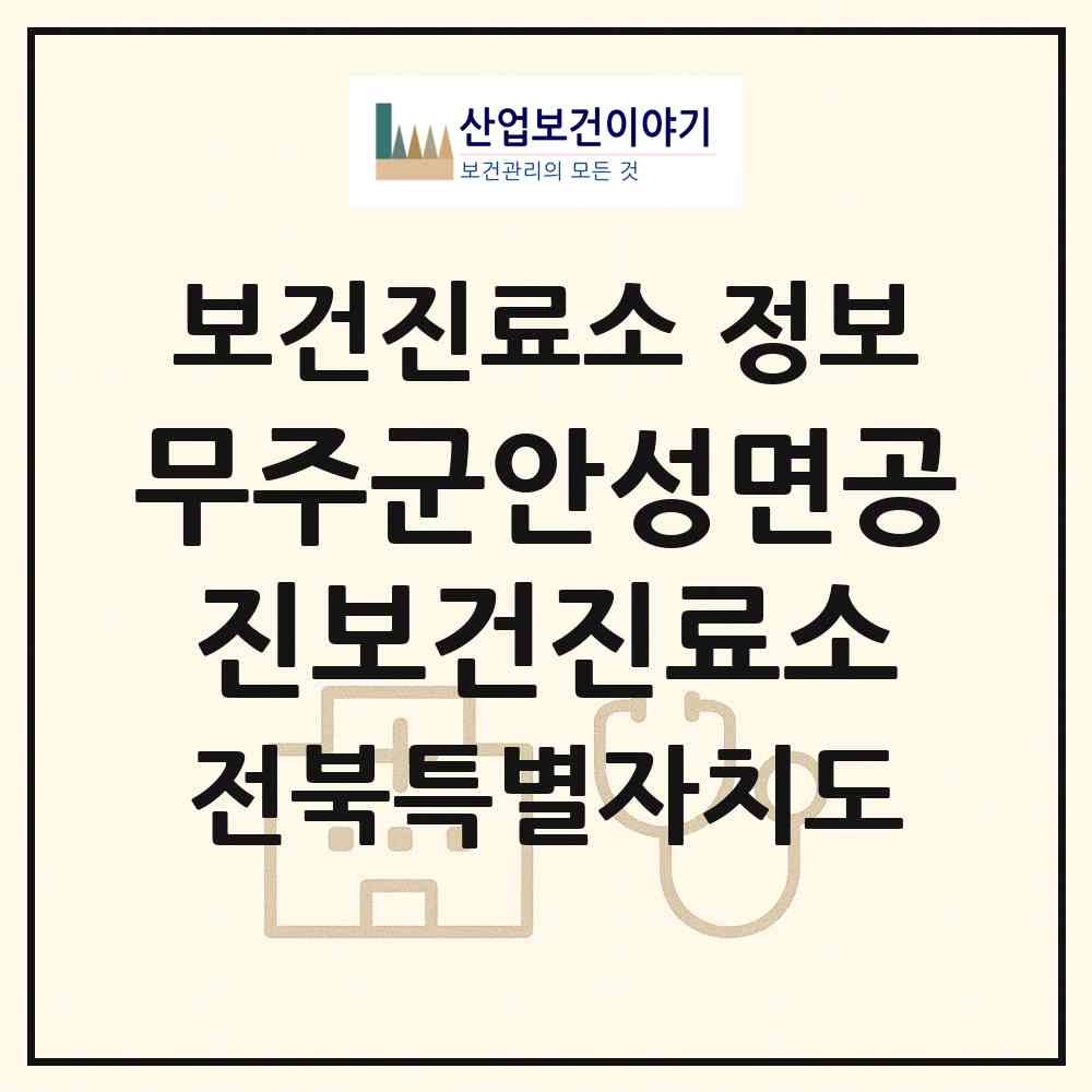 2026 무주군안성면공진보건진료소 (무주군 안성면)|보건진료소|요양기관 정보