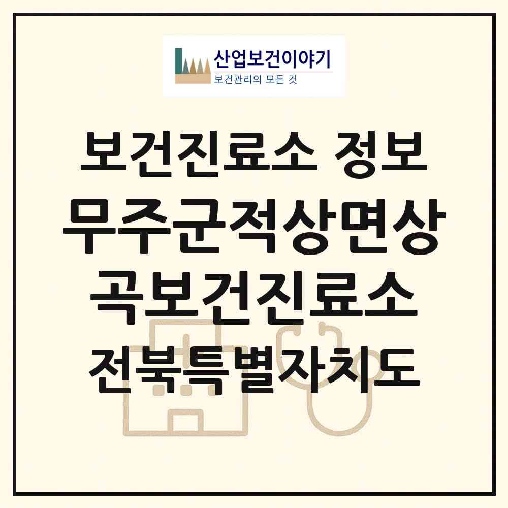 2026 무주군적상면상곡보건진료소 (무주군 적상면)|보건진료소|요양기관 정보