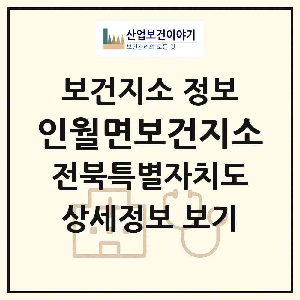 2026 인월면보건지소 (남원시 인월면)|보건지소|요양기관 정보