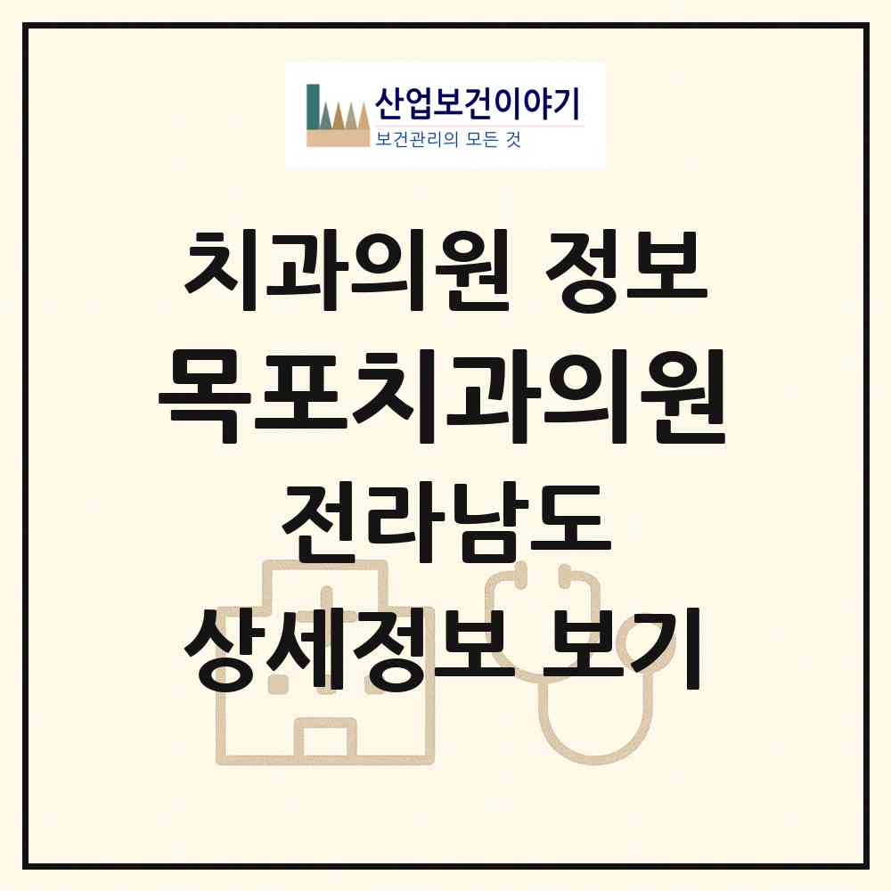 2026 목포치과의원 (목포시 목원동)|치과의원|요양기관 정보