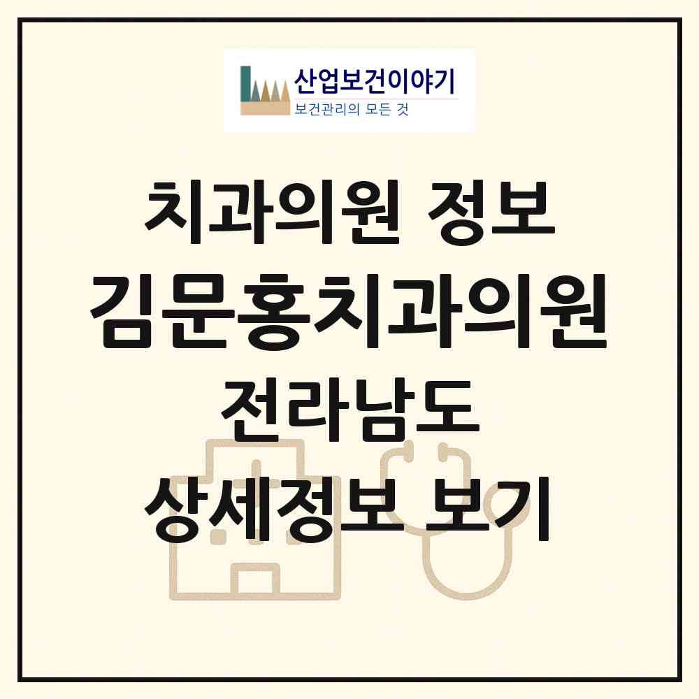2026 김문홍치과의원 (여수시 쌍봉동)|치과의원|요양기관 정보