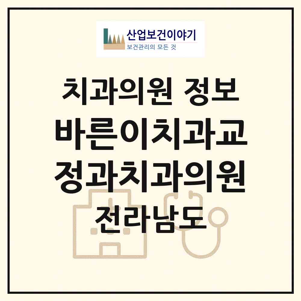 2026 바른이치과교정과치과의원 (여수시 쌍봉동)|치과의원|요양기관 정보