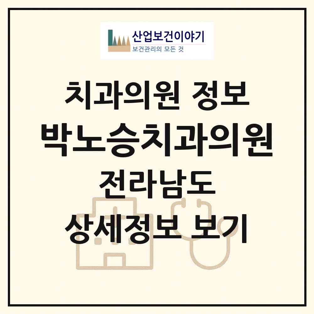 2026 박노승치과의원 (여수시 쌍봉동)|치과의원|요양기관 정보