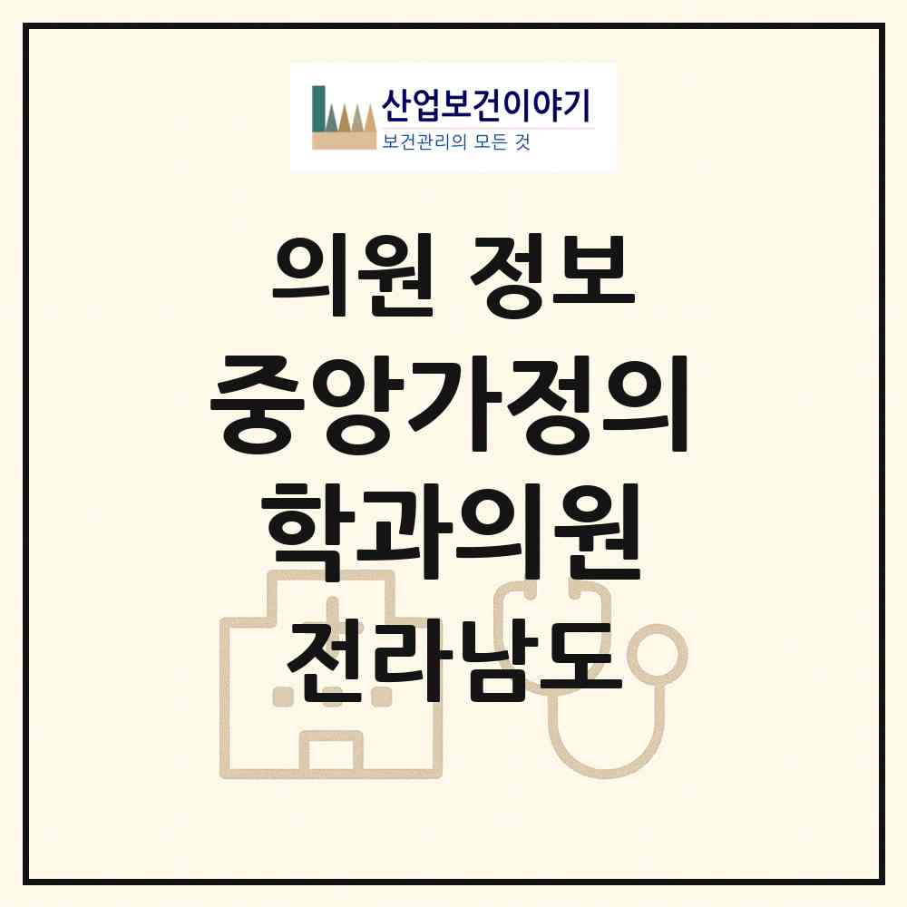 2026 중앙가정의학과의원 (순천시 풍덕동)|의원|요양기관 정보