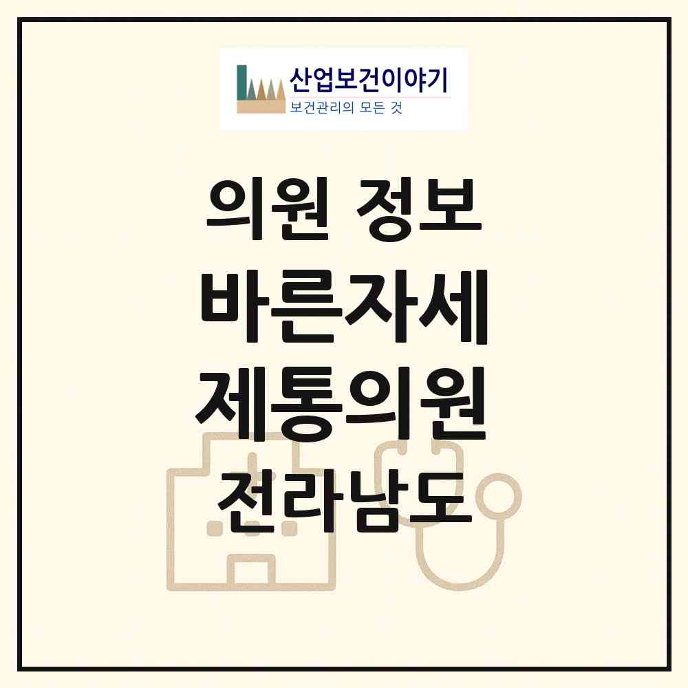 2026 바른자세 제통의원 (무안군 삼향읍)|의원|요양기관 정보