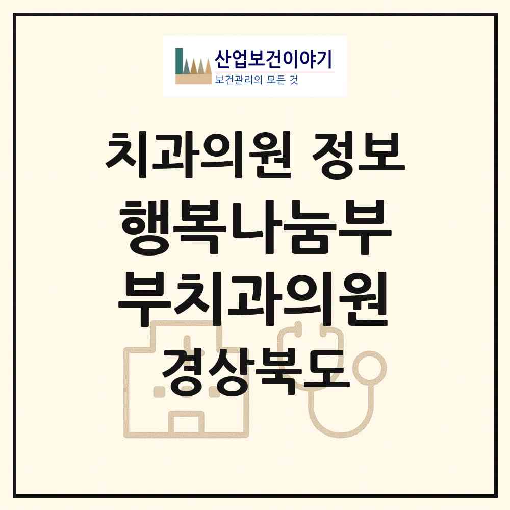 2026 행복나눔부부치과의원 (영천시 완산동)|치과의원|요양기관 정보