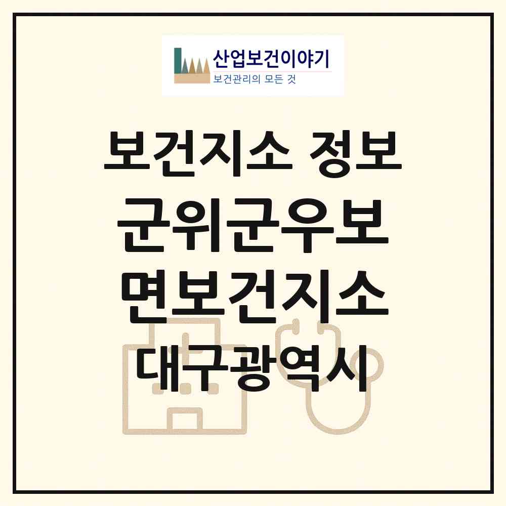 2026 군위군우보면보건지소 (대구 군위군 우보면)|보건지소|요양기관 정보