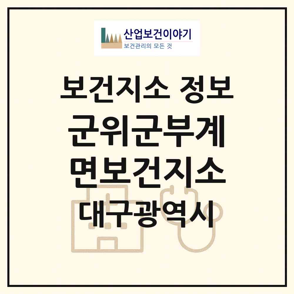 2026 군위군부계면보건지소 (대구 군위군 부계면)|보건지소|요양기관 정보