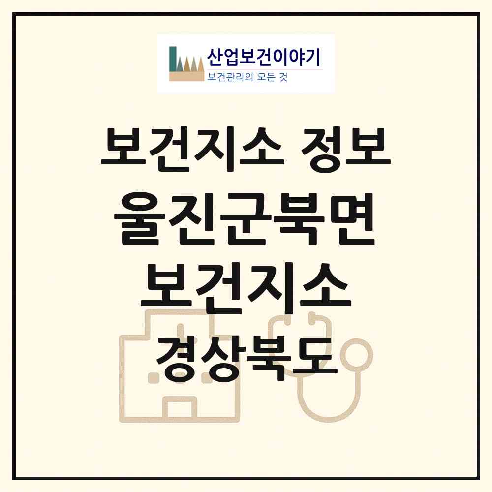 2026 울진군북면보건지소 (울진군 북면)|보건지소|요양기관 정보